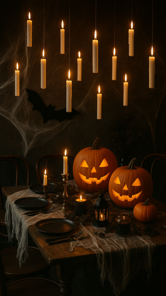 Floating Candles with Wand – 12 Pack Magical LED Candles for Halloween, Christmas & Wizard Decor