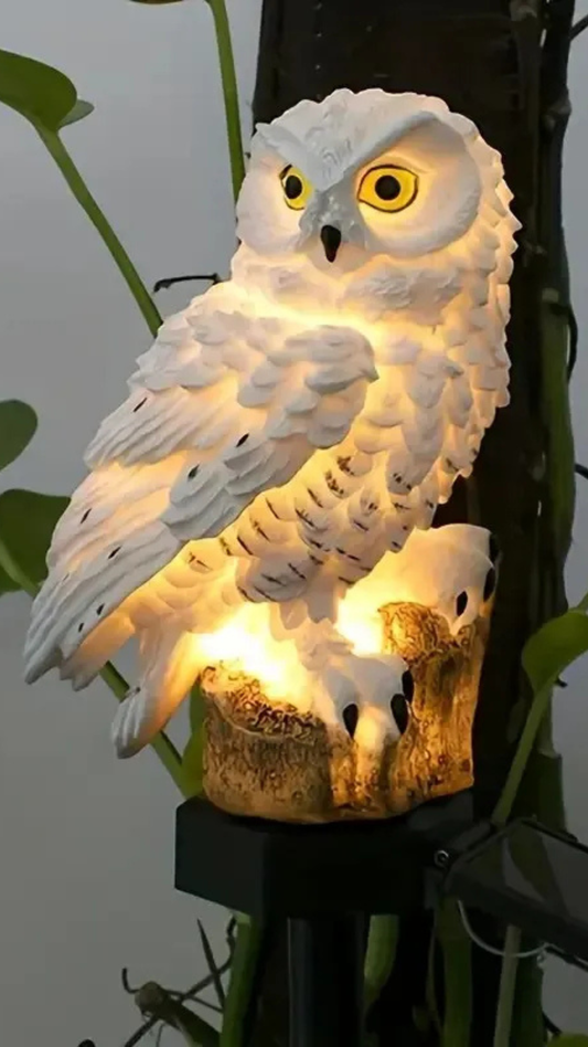 Solar LED Owl Garden Stake Lights Realistic Outdoor Lamp Solar Led Light Outdoor Garden Decoration Lamp Waterproof Solar Lights